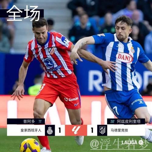 阿斯皮利奎塔破门 马竞1-1战平西班牙人